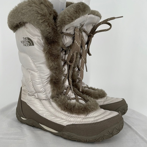 The North Face Nuptse Faux Fur‎ IV Boot Women's size 6 Goose Down Insulation